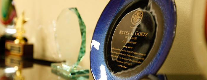 Nicole L. Goetz, P.L. - Family Law Section of the Florida Bar Award